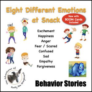 Eight different emotions at snack
