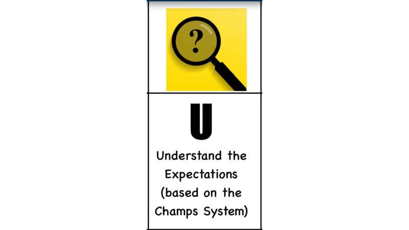 Students Understand Classroom Expectations with CHAMPS