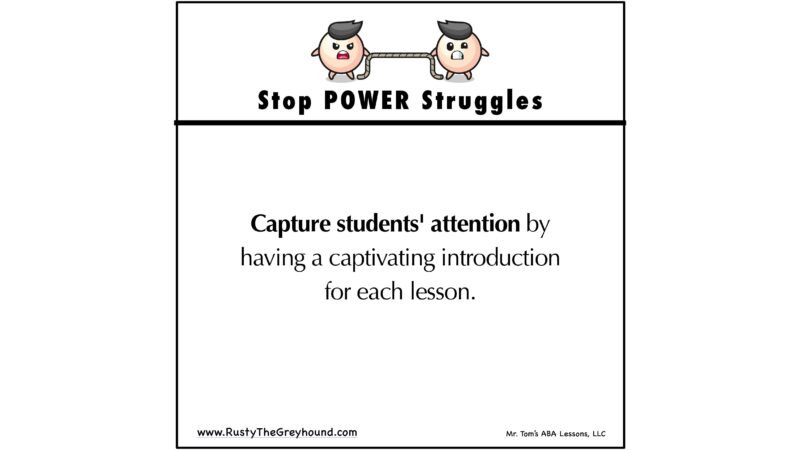 Stop Power Struggles