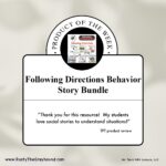 Following Directions Behavior Story Bundle