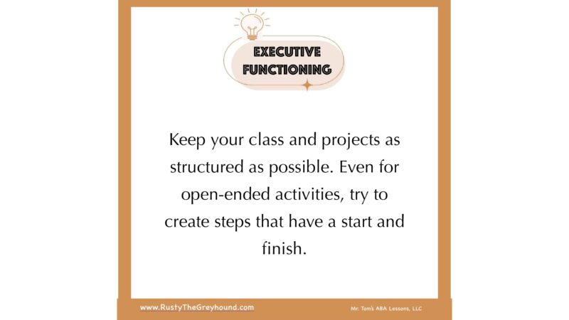 Executive Functioning Tips for Teachers