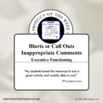 Executive Functioning Made Easy: Reduce Blurting With Practical, Real-Life Scenarios